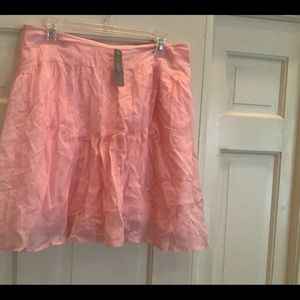 JCrew brand new very lightweight pink skirt.
